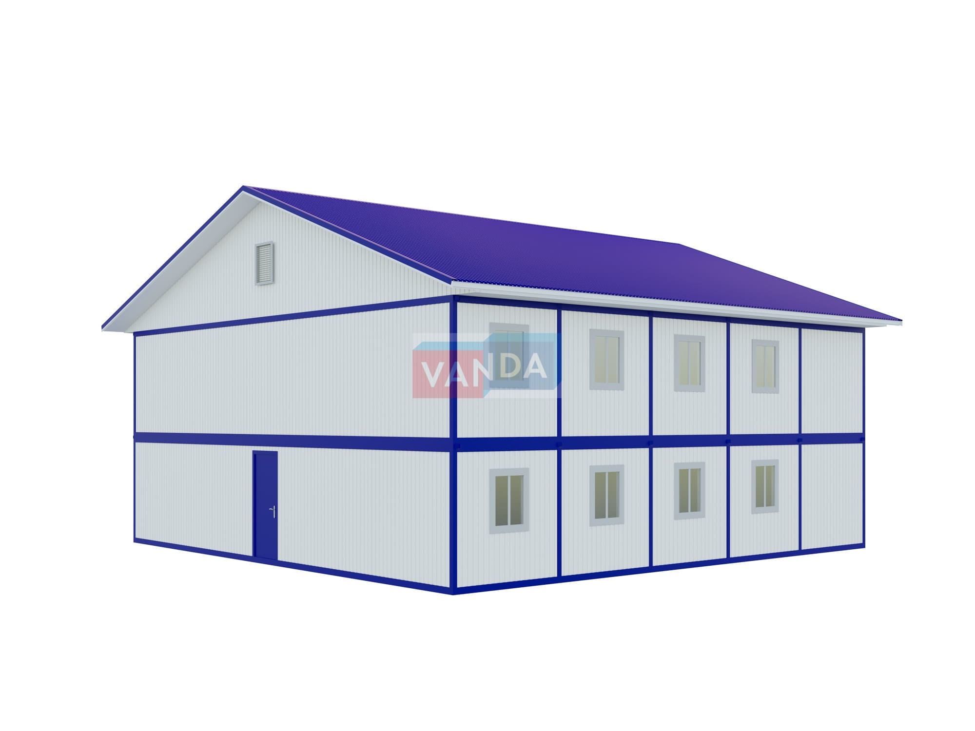 Проект модульный штаб строительства 12x12 Панели ПВХ